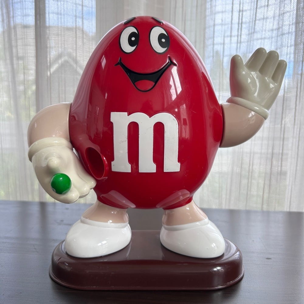 M&M'S vintage 1992 Red Character Candy Dispenser with White M